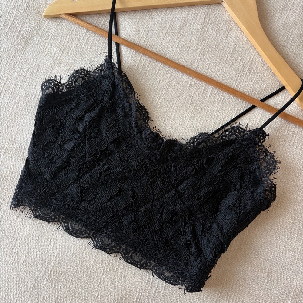 Elegant Black Lace Bralette